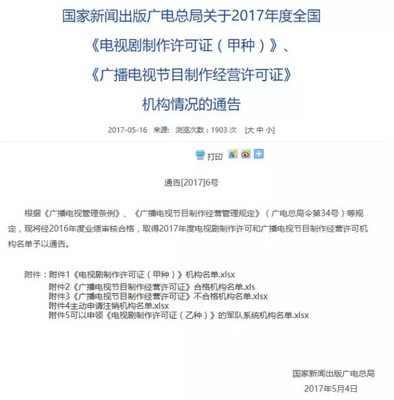 2017年度廣電許可證不合格1835家，揭秘背后原因竟是節目制作經營
